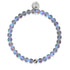 Grau | Silber | Meerjungfrau Glasperlenarmband